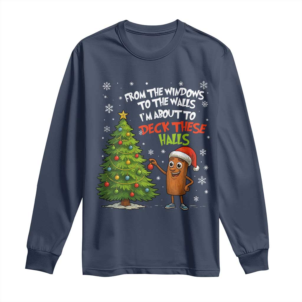 Funny Christmas Italian Brainrot Long Sleeve Shirt Funny Memes From The Windows to the Walls I'm About To - Wonder Print Shop