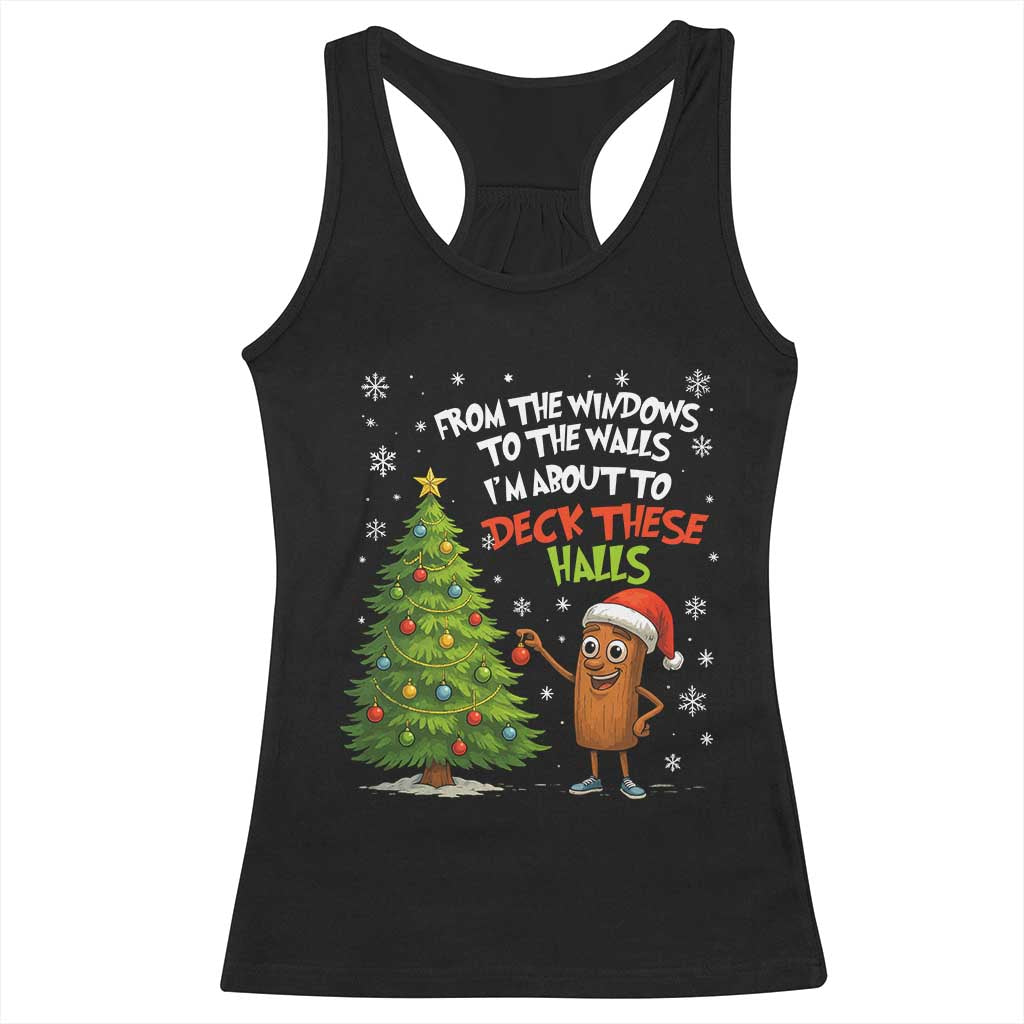 Funny Christmas Italian Brainrot Racerback Tank Top Funny Memes From The Windows to the Walls I'm About To - Wonder Print Shop