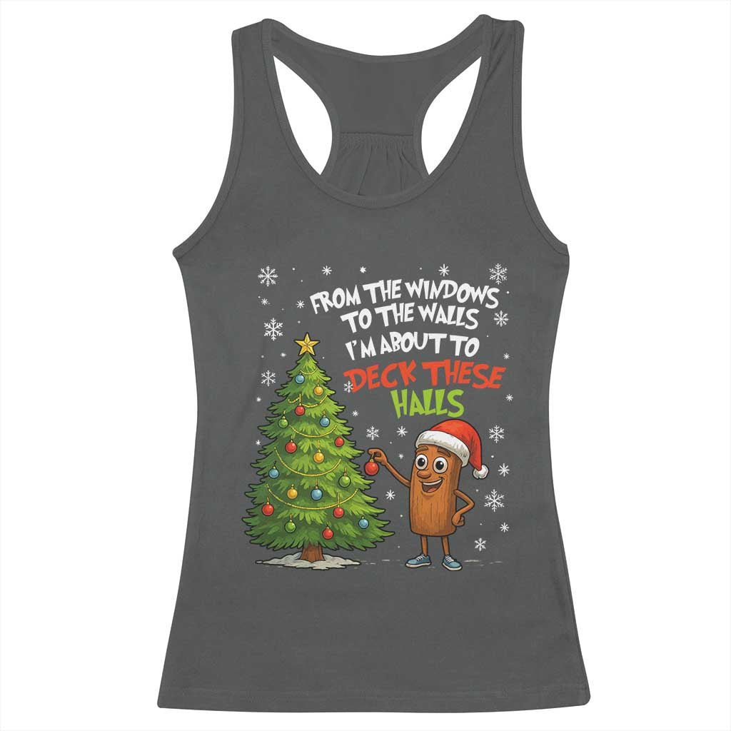 Funny Christmas Italian Brainrot Racerback Tank Top Funny Memes From The Windows to the Walls I'm About To - Wonder Print Shop