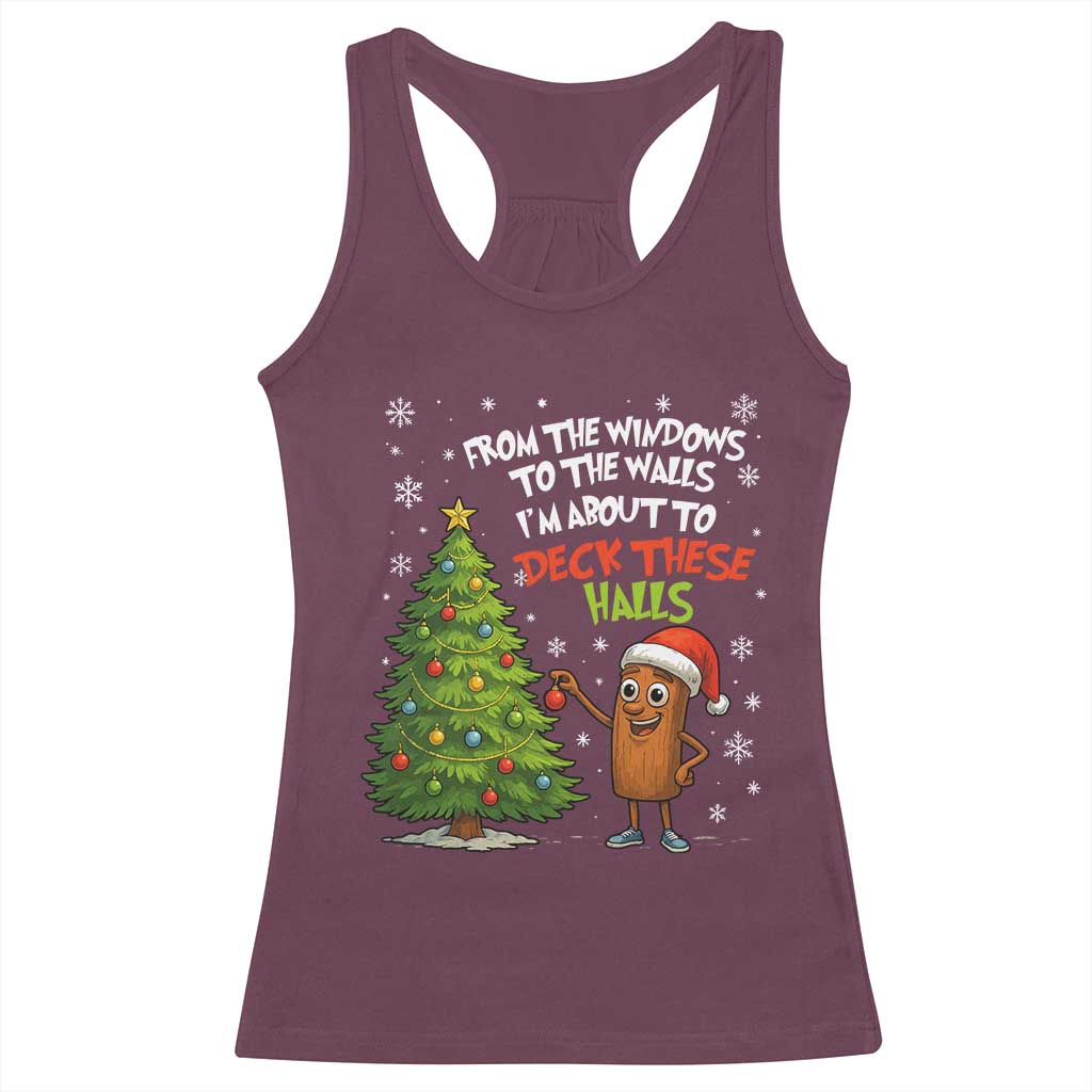 Funny Christmas Italian Brainrot Racerback Tank Top Funny Memes From The Windows to the Walls I'm About To - Wonder Print Shop