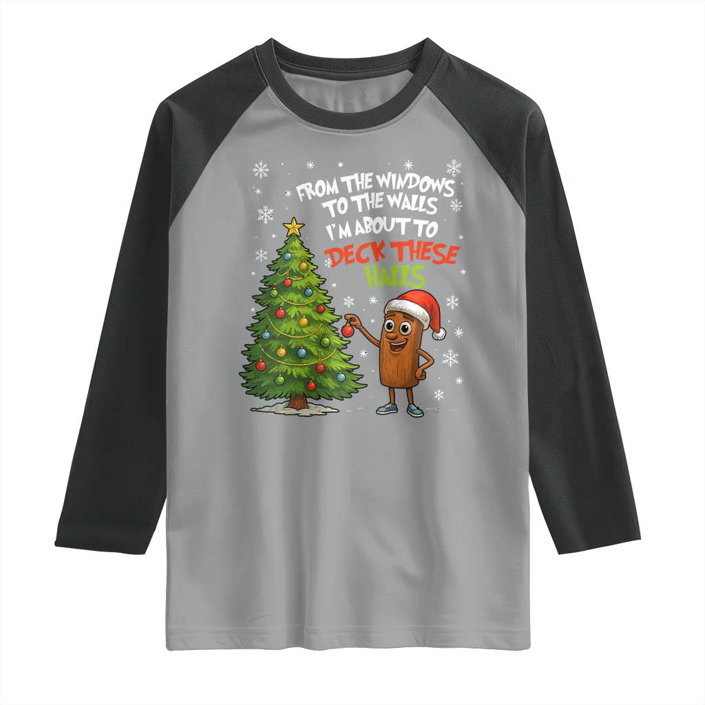 Funny Christmas Italian Brainrot Raglan Shirt Funny Memes From The Windows to the Walls I'm About To - Wonder Print Shop