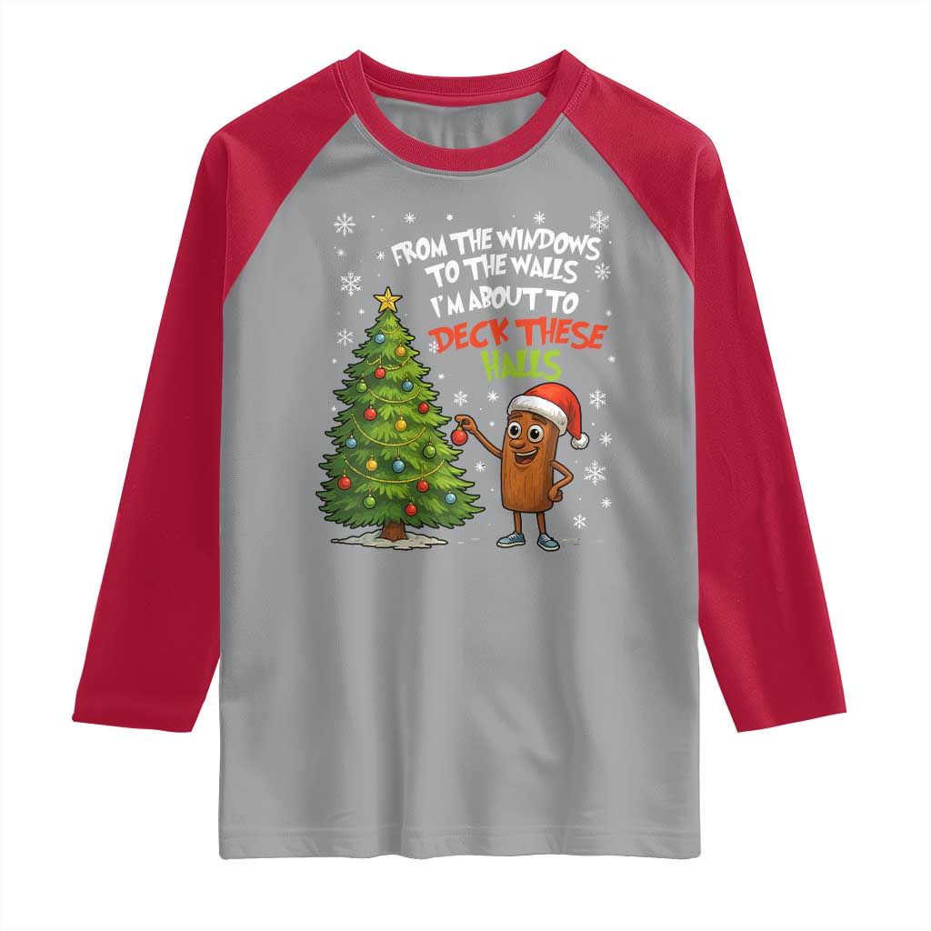 Funny Christmas Italian Brainrot Raglan Shirt Funny Memes From The Windows to the Walls I'm About To - Wonder Print Shop