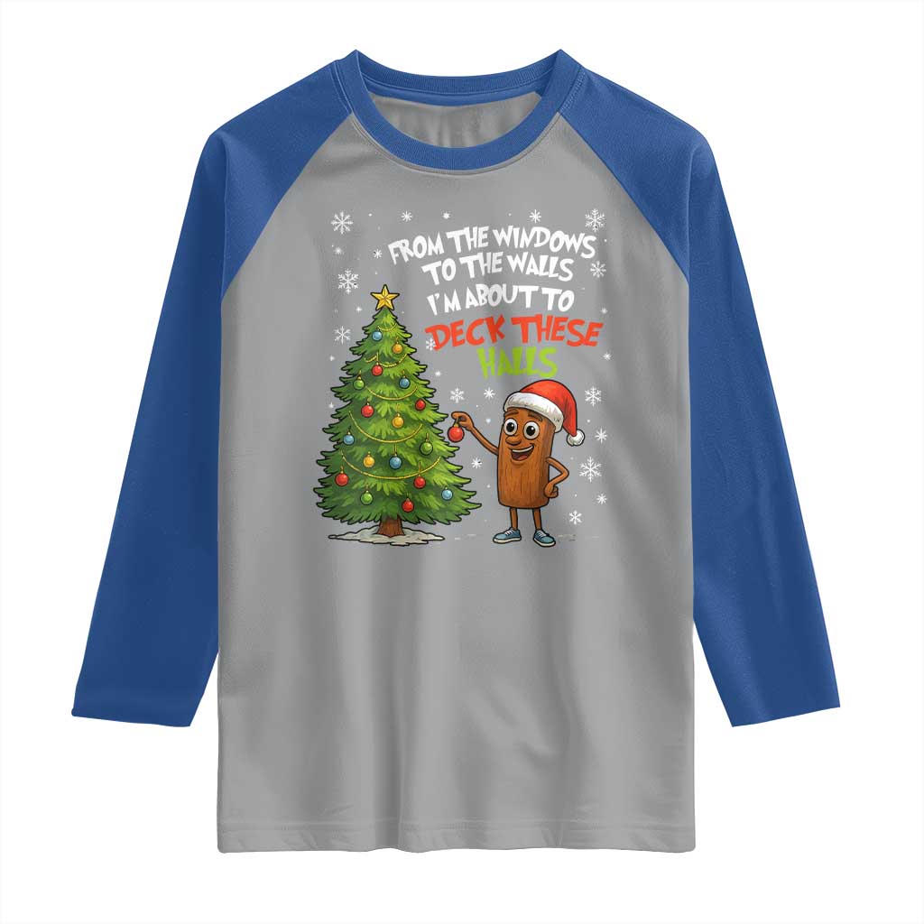 Funny Christmas Italian Brainrot Raglan Shirt Funny Memes From The Windows to the Walls I'm About To - Wonder Print Shop