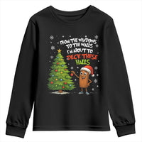 Funny Christmas Italian Brainrot Youth Sweatshirt Funny Memes From The Windows to the Walls I'm About To - Wonder Print Shop