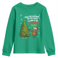 Funny Christmas Italian Brainrot Youth Sweatshirt Funny Memes From The Windows to the Walls I'm About To - Wonder Print Shop