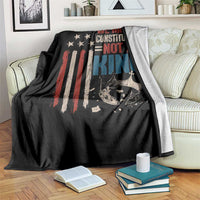 No Kings Protest Throw Blanket We Have A Constitution Not A King American Flag - Wonder Print Shop