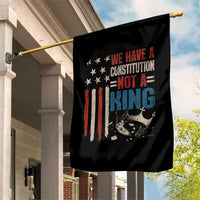 No Kings Protest Garden Flag We Have A Constitution Not A King American Flag - Wonder Print Shop