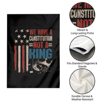 No Kings Protest Garden Flag We Have A Constitution Not A King American Flag - Wonder Print Shop