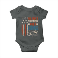 No Kings Protest Baby Onesie We Have A Constitution Not A King American Flag - Wonder Print Shop