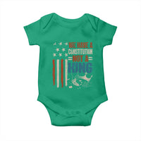 No Kings Protest Baby Onesie We Have A Constitution Not A King American Flag - Wonder Print Shop