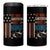 No Kings Protest 4 in 1 Can Cooler Tumbler We Have A Constitution Not A King American Flag - Wonder Print Shop