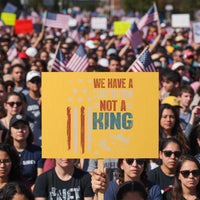 No Kings Protest Protest Sign We Have A Constitution Not A King American Flag - Wonder Print Shop