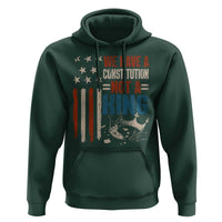 No Kings Protest Hoodie We Have A Constitution Not A King American Flag - Wonder Print Shop