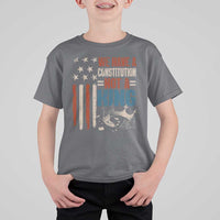 No Kings Protest T Shirt For Kid We Have A Constitution Not A King American Flag - Wonder Print Shop