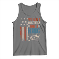 No Kings Protest Tank Top We Have A Constitution Not A King American Flag - Wonder Print Shop