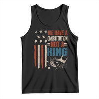 No Kings Protest Tank Top We Have A Constitution Not A King American Flag - Wonder Print Shop