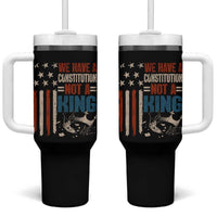 No Kings Protest Tumbler With Handle We Have A Constitution Not A King American Flag - Wonder Print Shop