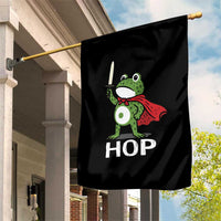 Resist Frog With Sword Garden Flag No Kings Portland Protest Saves America - Wonder Print Shop