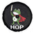 Resist Frog With Sword Spare Tire Cover No Kings Portland Protest Saves America - Wonder Print Shop