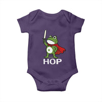 Resist Frog With Sword Baby Onesie No Kings Portland Protest Saves America - Wonder Print Shop