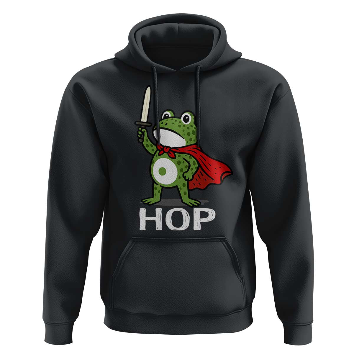Resist Frog With Sword Hoodie No Kings Portland Protest Saves America - Wonder Print Shop