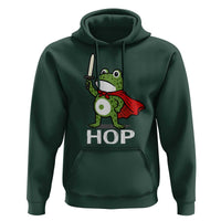 Resist Frog With Sword Hoodie No Kings Portland Protest Saves America - Wonder Print Shop