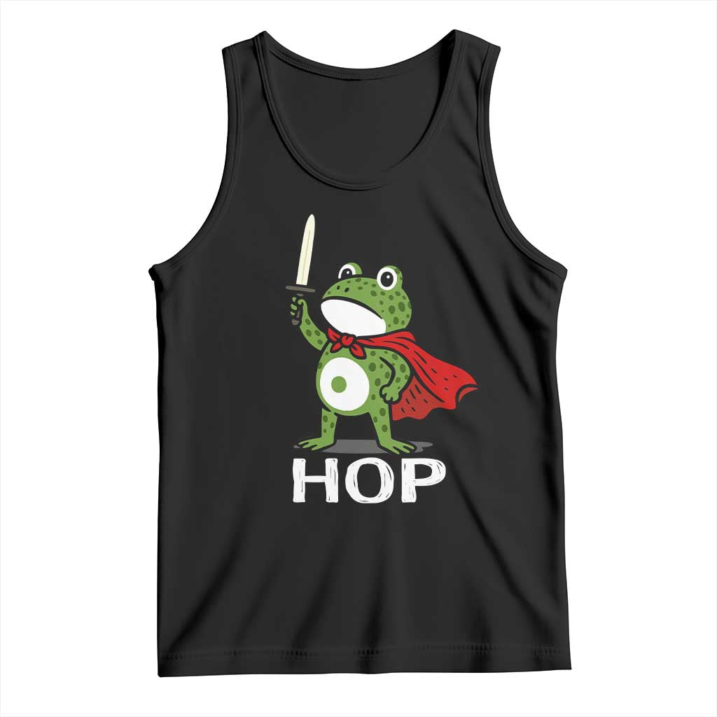 Resist Frog With Sword Tank Top No Kings Portland Protest Saves America - Wonder Print Shop