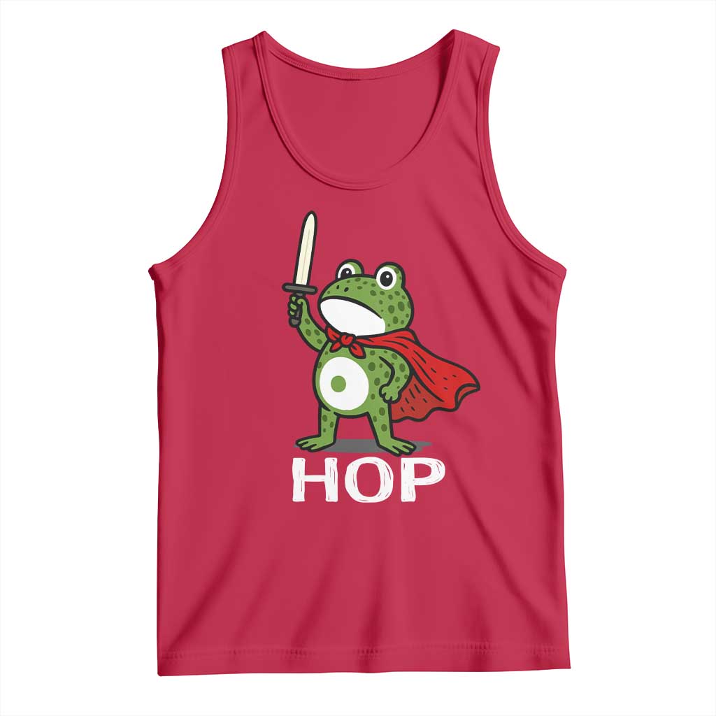 Resist Frog With Sword Tank Top No Kings Portland Protest Saves America - Wonder Print Shop