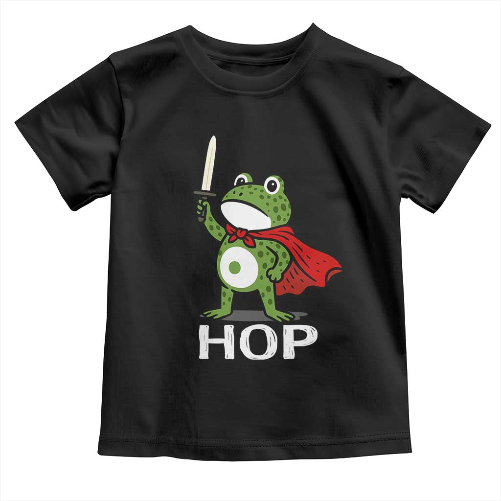 Resist Frog With Sword Toddler T Shirt No Kings Portland Protest Saves America - Wonder Print Shop