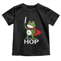 Resist Frog With Sword Toddler T Shirt No Kings Portland Protest Saves America - Wonder Print Shop