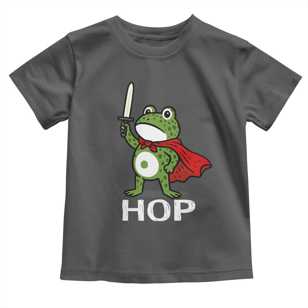 Resist Frog With Sword Toddler T Shirt No Kings Portland Protest Saves America - Wonder Print Shop