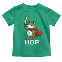 Resist Frog With Sword Toddler T Shirt No Kings Portland Protest Saves America - Wonder Print Shop