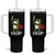 Resist Frog With Sword Tumbler With Handle No Kings Portland Protest Saves America - Wonder Print Shop