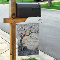 Memorial Garden Flag My Mind Still Talks to You Cardinal Loss of Father Gift - Wonder Print Shop