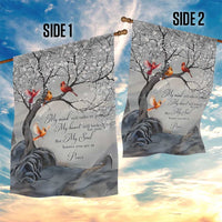 Memorial Garden Flag My Mind Still Talks to You Cardinal Loss of Father Gift - Wonder Print Shop