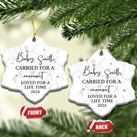 Personalized Baby Memorial Custom Christmas Ornament Custom Name Infant Loss Gifts - Wonder Print Shop