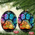 Pet Memorial Christmas Ornament Loss of Dog Cat Paw Pet Remembrance Gifts Stained Glass - Wonder Print Shop
