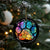 Pet Memorial Christmas Ornament Loss of Dog Cat Paw Pet Remembrance Gifts Stained Glass - Wonder Print Shop