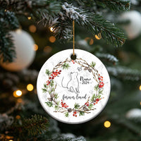 Personalized Cat Memorial Christmas Ornament Custom Name Kitty Loss Pet Sympathy Gift - Wonder Print Shop