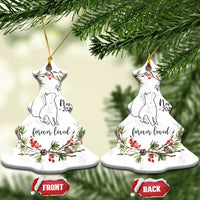 Personalized Cat Memorial Christmas Ornament Custom Name Kitty Loss Pet Sympathy Gift - Wonder Print Shop