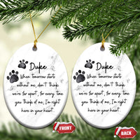 Personalized Pet Memorial Christmas Ornament Custom Name Cat Loss Dog Loss Pet Sympathy Gift - Wonder Print Shop