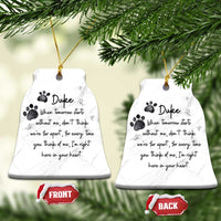 Personalized Pet Memorial Christmas Ornament Custom Name Cat Loss Dog Loss Pet Sympathy Gift - Wonder Print Shop