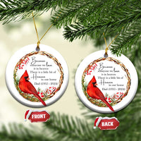 Personalized Memorial Christmas Ornament Custom Family Mom Dad Sympathy Cardinal Loss of Father Gift - Wonder Print Shop