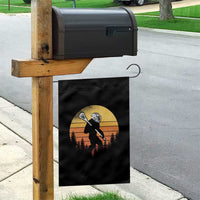 Funny Lax Bigfoot Garden Flag Retro Vintage Sasquatch Lacrosse - Wonder Print Shop