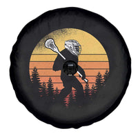 Funny Lax Bigfoot Spare Tire Cover Retro Vintage Sasquatch Lacrosse - Wonder Print Shop