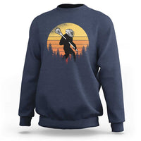 Funny Lax Bigfoot Sweatshirt Retro Vintage Sasquatch Lacrosse - Wonder Print Shop