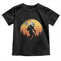 Funny Lax Bigfoot Toddler T Shirt Retro Vintage Sasquatch Lacrosse - Wonder Print Shop