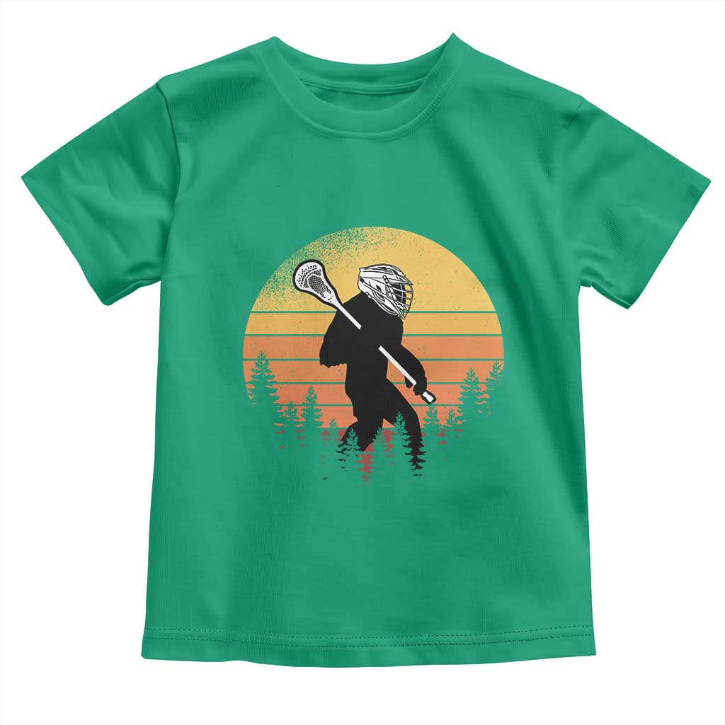 Funny Lax Bigfoot Toddler T Shirt Retro Vintage Sasquatch Lacrosse - Wonder Print Shop
