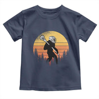 Funny Lax Bigfoot Toddler T Shirt Retro Vintage Sasquatch Lacrosse - Wonder Print Shop