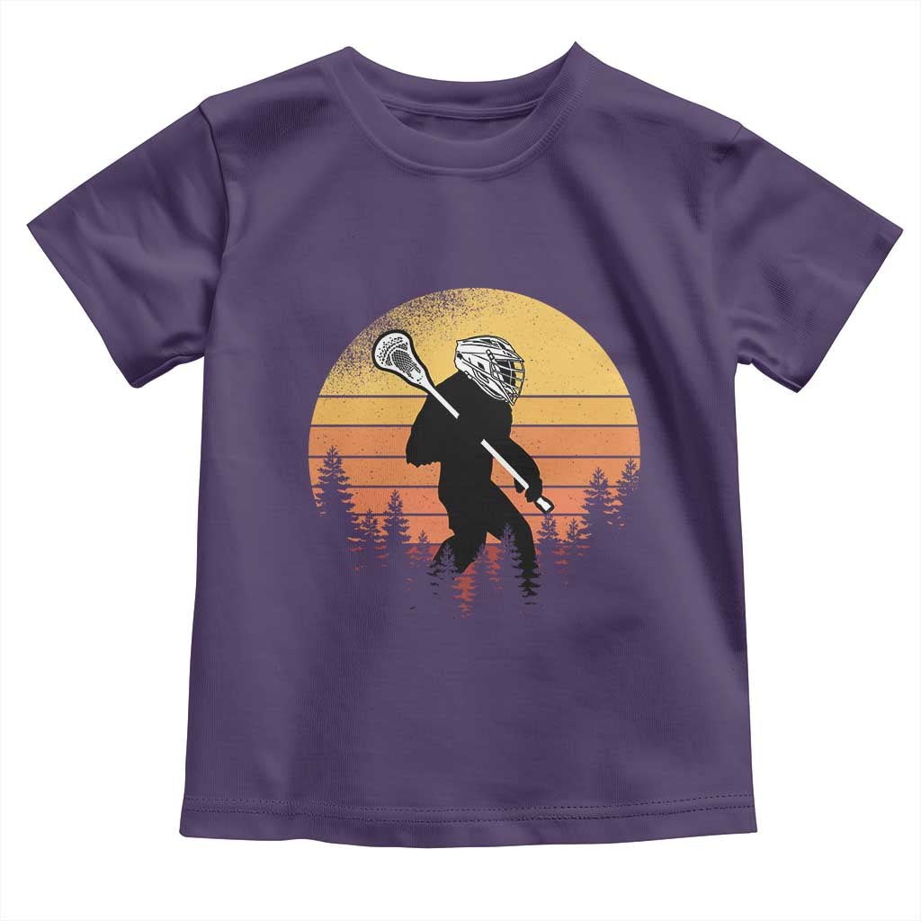 Funny Lax Bigfoot Toddler T Shirt Retro Vintage Sasquatch Lacrosse - Wonder Print Shop